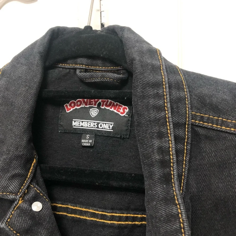 Members Only denim jacket looney tunes S mens - Picture 4 of 4